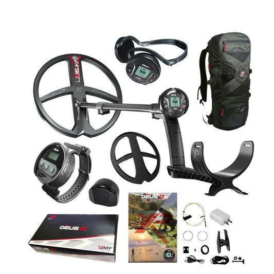 XP DEUS II WS6 Master Metal Detector with Wristband and Backpack 240 - Destination Gold Detectors