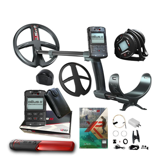 XP DEUS II RC WS6 Metal Detector with XP MI-6 Pointer - Destination Gold Detectors