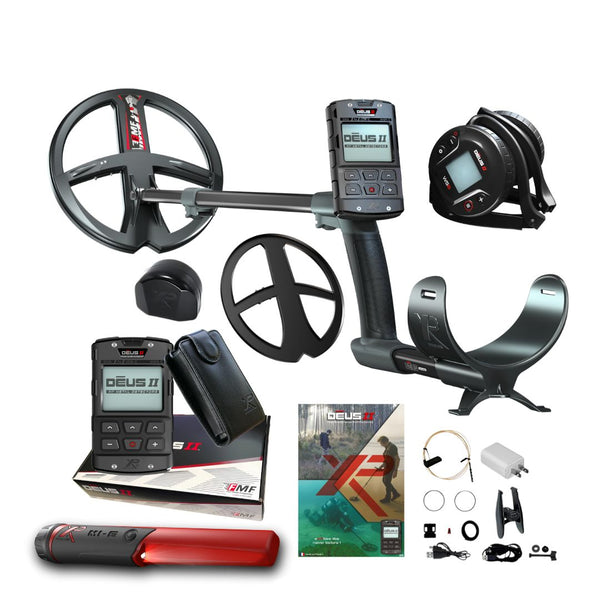 XP DEUS II RC WS6 Metal Detector with XP MI-6 Pointer - Destination Gold Detectors