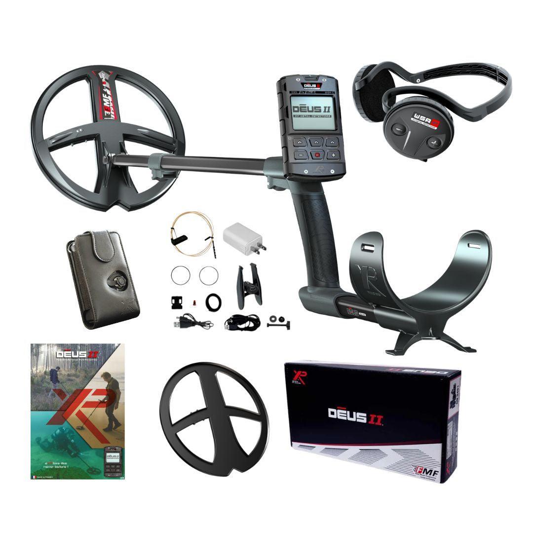 XP DEUS II Metal Detector with RC, 11" FMF Search Coil, and WSA ST Stereo Headphones