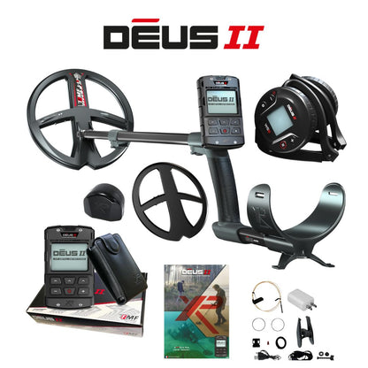XP DEUS II Metal Detector with WS6 Wireless Headphones Box Contents