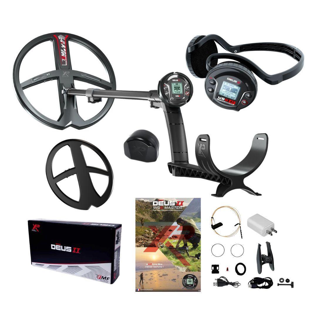 XP DEUS II WS6 Master Metal Detector with 13" FMF Search Coil and WS6 Stereo Headphones