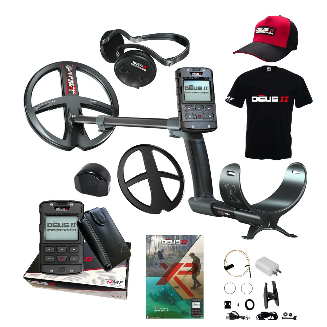 XP DEUS II RC With WSAII Headphones, T-shirt and Cap-Destination Gold Detectors