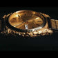 Orocal Seiko Solar Natural Gold Nugget Overlay Watch