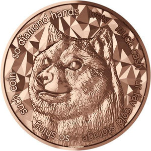 1 oz Doge Fine Copper Coin-Destination Gold Detectors