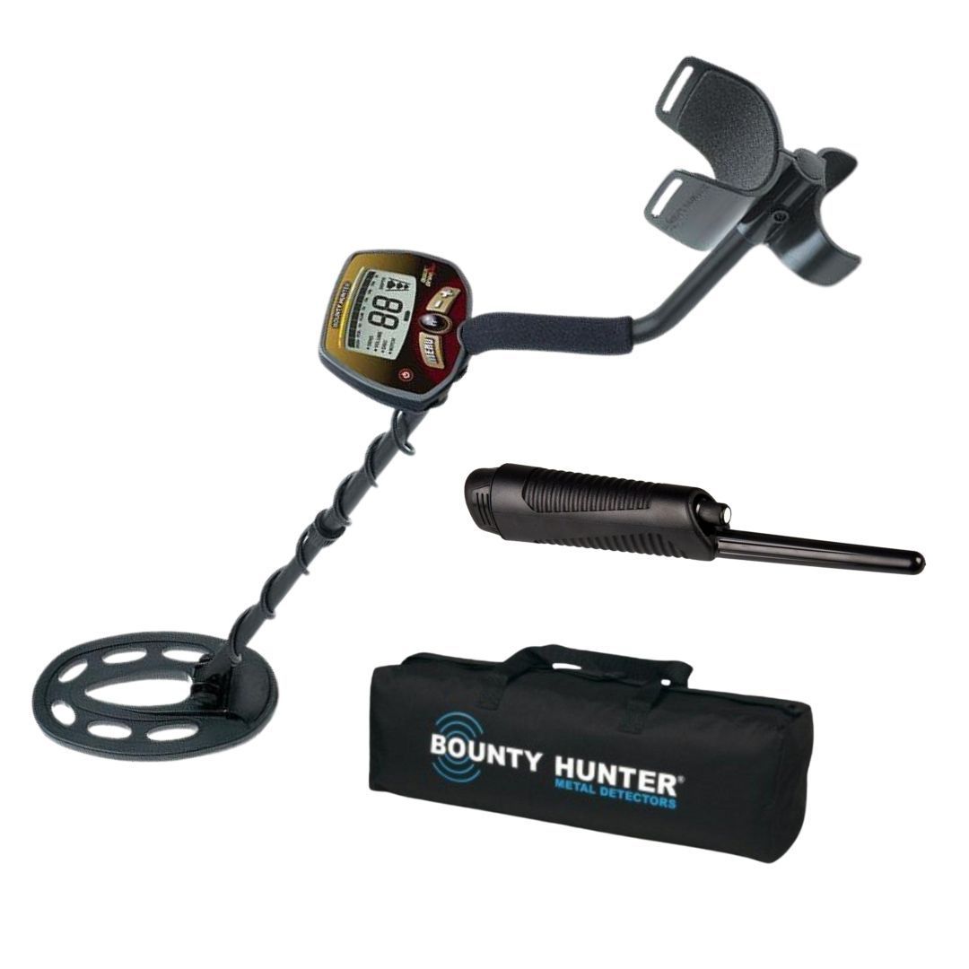 Bounty Hunter Quick Draw PRO Metal Detector + Pointer + Carrying Bag-Destination Gold Detectors