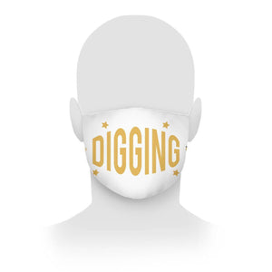Digging White Face Mask-Destination Gold Detectors