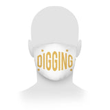 Digging White Face Mask-Destination Gold Detectors
