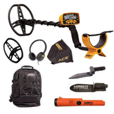 Garrett ACE 400 Metal Detector +Digger + Pointer + Backpack-Destination Gold Detectors