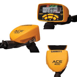 Garrett ACE 400 Metal Detector + Pointer +Digger + Gloves + Backpack-Destination Gold Detectors