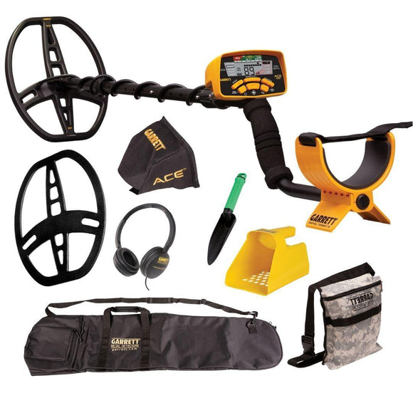 Garrett ACE 400 Metal Detector + Scoop + Digger + Pouch + Bag-Destination Gold Detectors