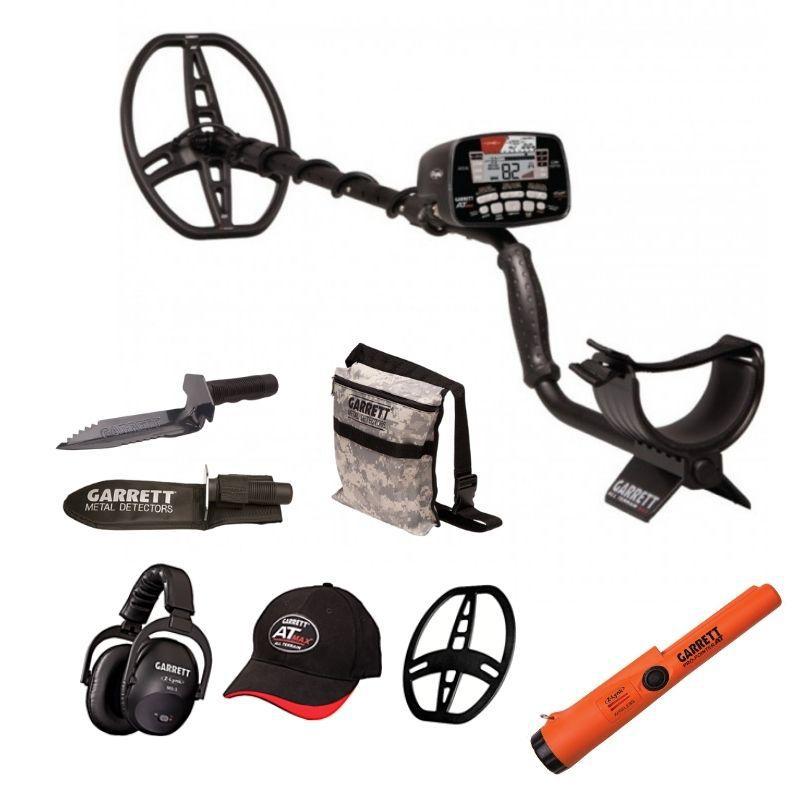 Garrett AT MAX Metal Detector with MS-3 Z-Lynk Wireless Headphones ...