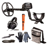 Garrett AT Pro Metal Detector With MS-2 Land Headphone, Pro Pointer, Pouch, Digger, and Gloves-Destination Gold Detectors