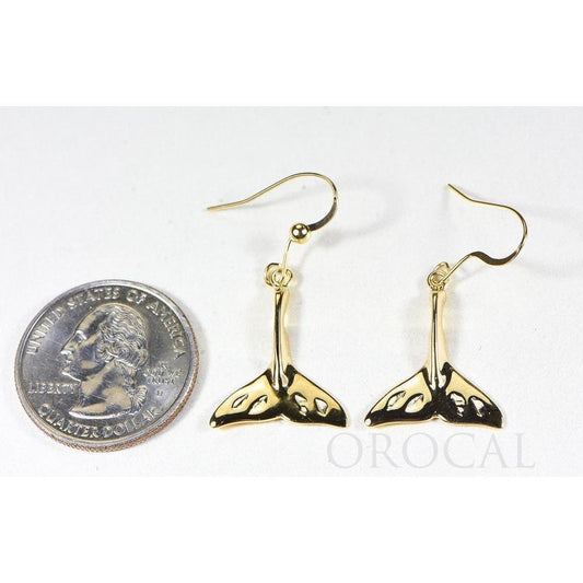 Gold Casted Whale Tail Earrings EWT101XN/WD-Destination Gold Detectors