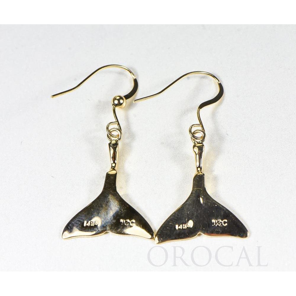 Gold Casted Whale Tail Earrings EWT101XN/WD-Destination Gold Detectors