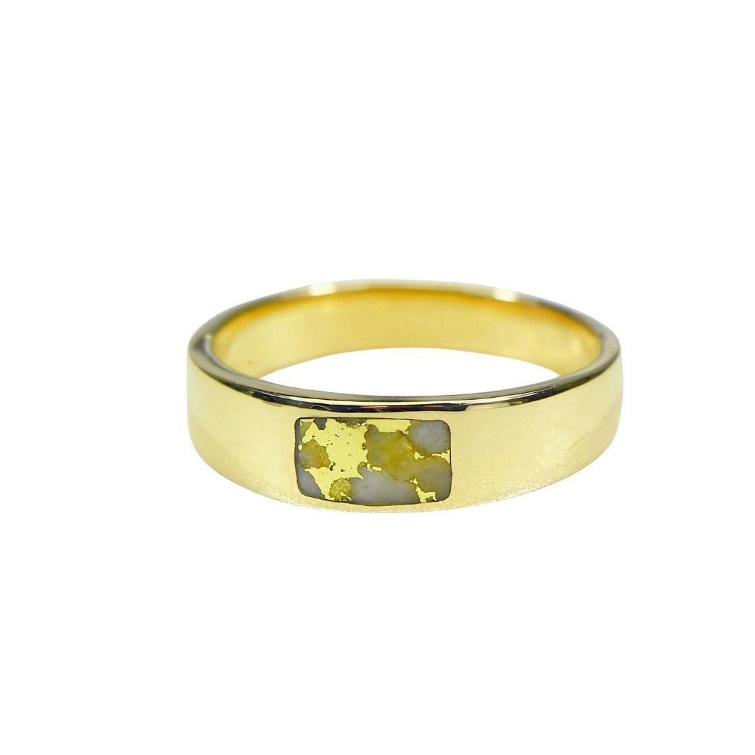 Orocal Gold Quartz Men's Ring RM652Q1-Destination Gold Detectors