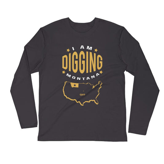 Montana State Digger's Long Sleeve-Destination Gold Detectors