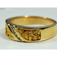 Orocal Gold Nugget Men's Ring with Diamond RM610D10-Destination Gold Detectors