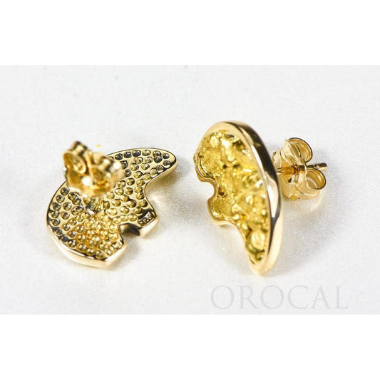 Orocal Gold Nugget Bear Earrings EBR1MOL-Destination Gold Detectors
