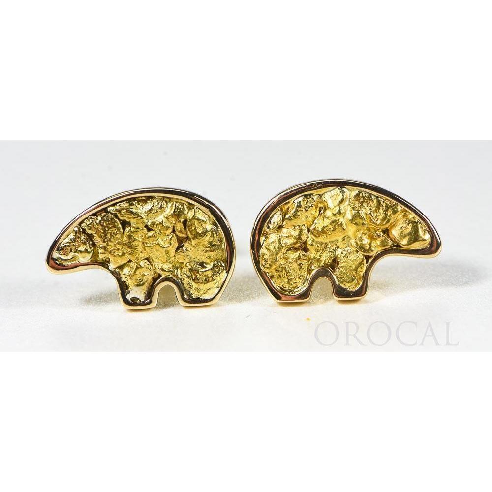 Orocal Gold Nugget Bear Earrings EBR1MOL-Destination Gold Detectors