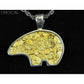 Orocal Gold Nugget Bear Pendant PBR1JNSSX-Destination Gold Detectors