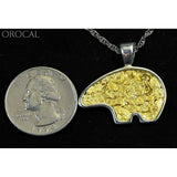 Orocal Gold Nugget Bear Pendant PBR1JNSSX-Destination Gold Detectors