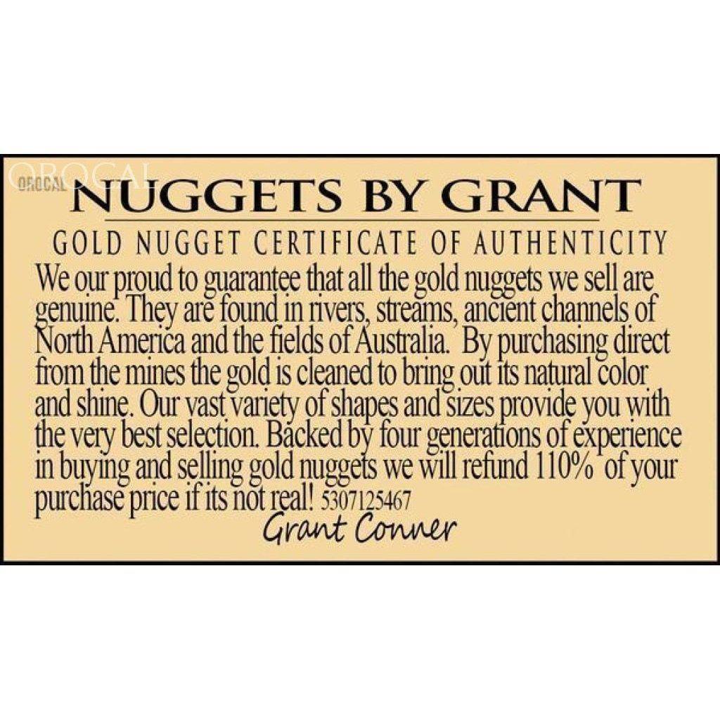 Orocal Gold Nugget Bear Pendant PBR1JNSSX-Destination Gold Detectors