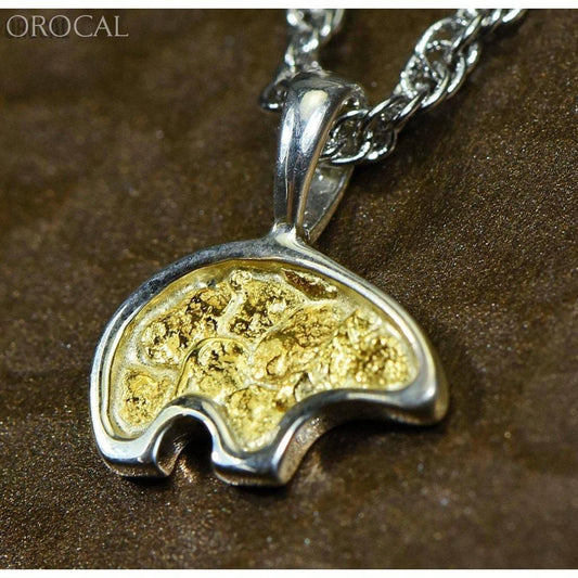 Orocal Gold Nugget Bear Pendant PBR1SOLSS-Destination Gold Detectors