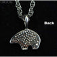 Orocal Gold Nugget Bear Pendant PBR1SOLSS-Destination Gold Detectors