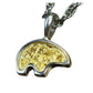 Orocal Gold Nugget Bear Pendant PBR1SOLSS-Destination Gold Detectors