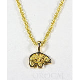 Orocal Gold Nugget Bear Pendant PBR1SOLX-Destination Gold Detectors