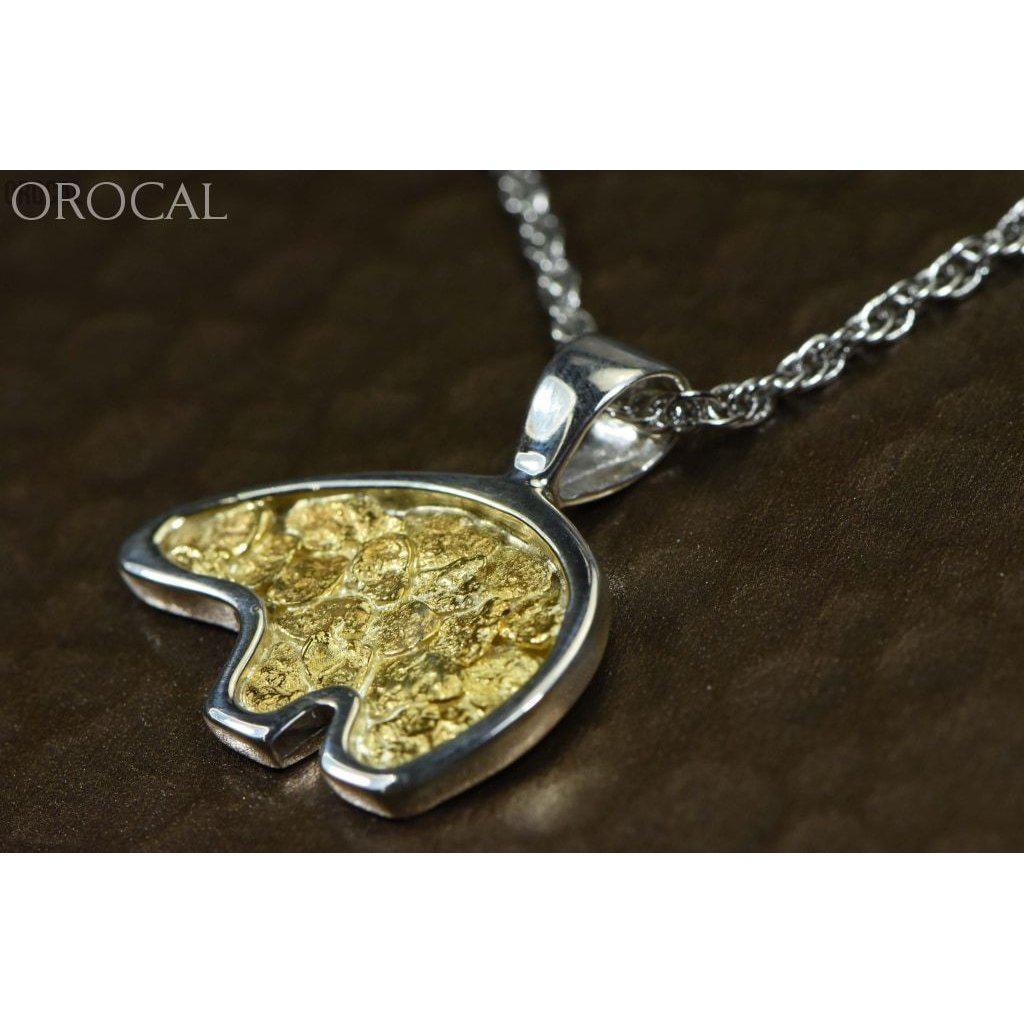 Orocal Gold Nugget Bear Pendant PBR1XLNSS-Destination Gold Detectors