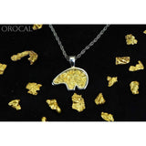 Orocal Gold Nugget Bear Pendant PBR1XLNSS-Destination Gold Detectors