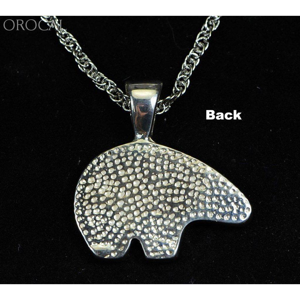 Orocal Gold Nugget Bear Pendant PBR1XLNSS-Destination Gold Detectors