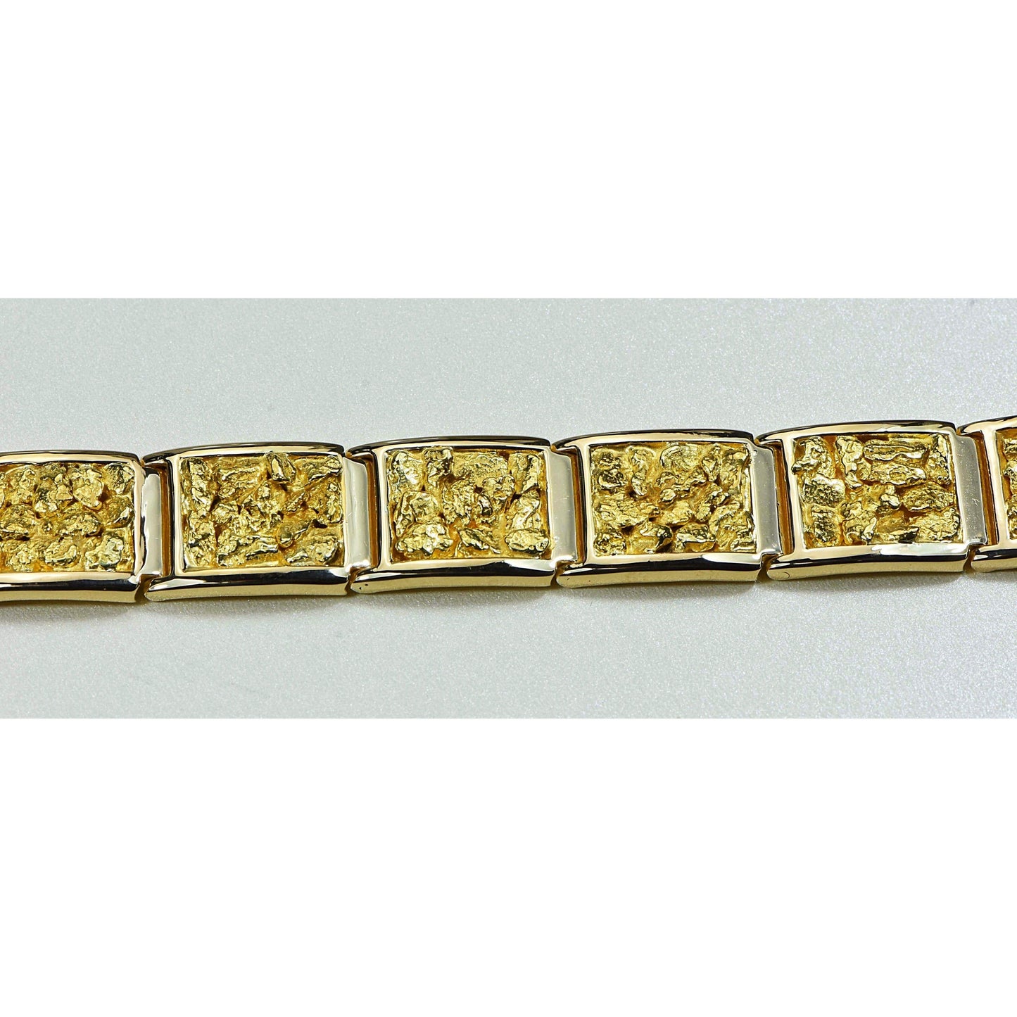 Orocal Gold Nugget Bracelet B16MM12L-Destination Gold Detectors