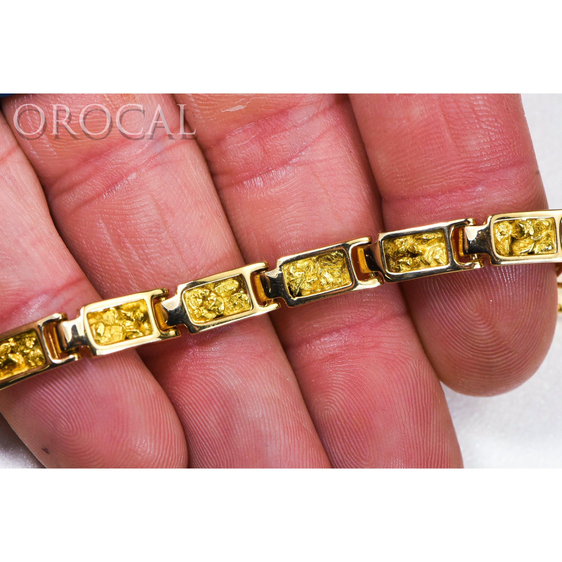 Orocal Gold Nugget Bracelet B6MM14L-Destination Gold Detectors