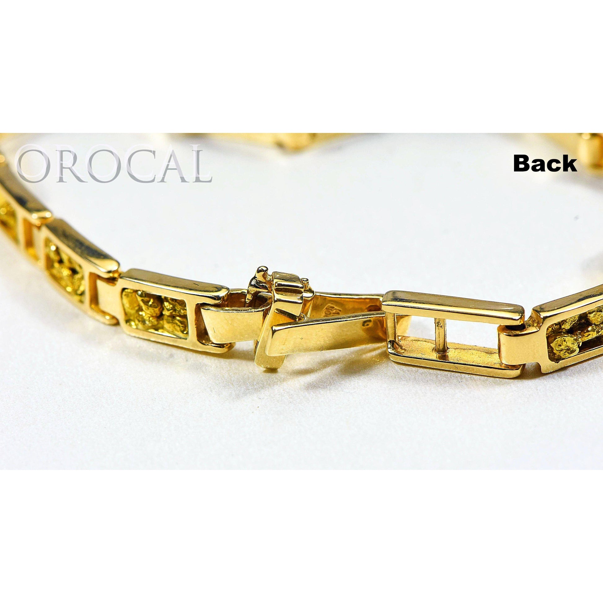 Orocal Gold Nugget Bracelet B6MM14L-Destination Gold Detectors