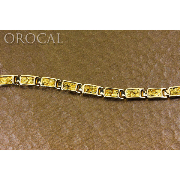Orocal Gold Nugget Bracelet B6MM14L-Destination Gold Detectors
