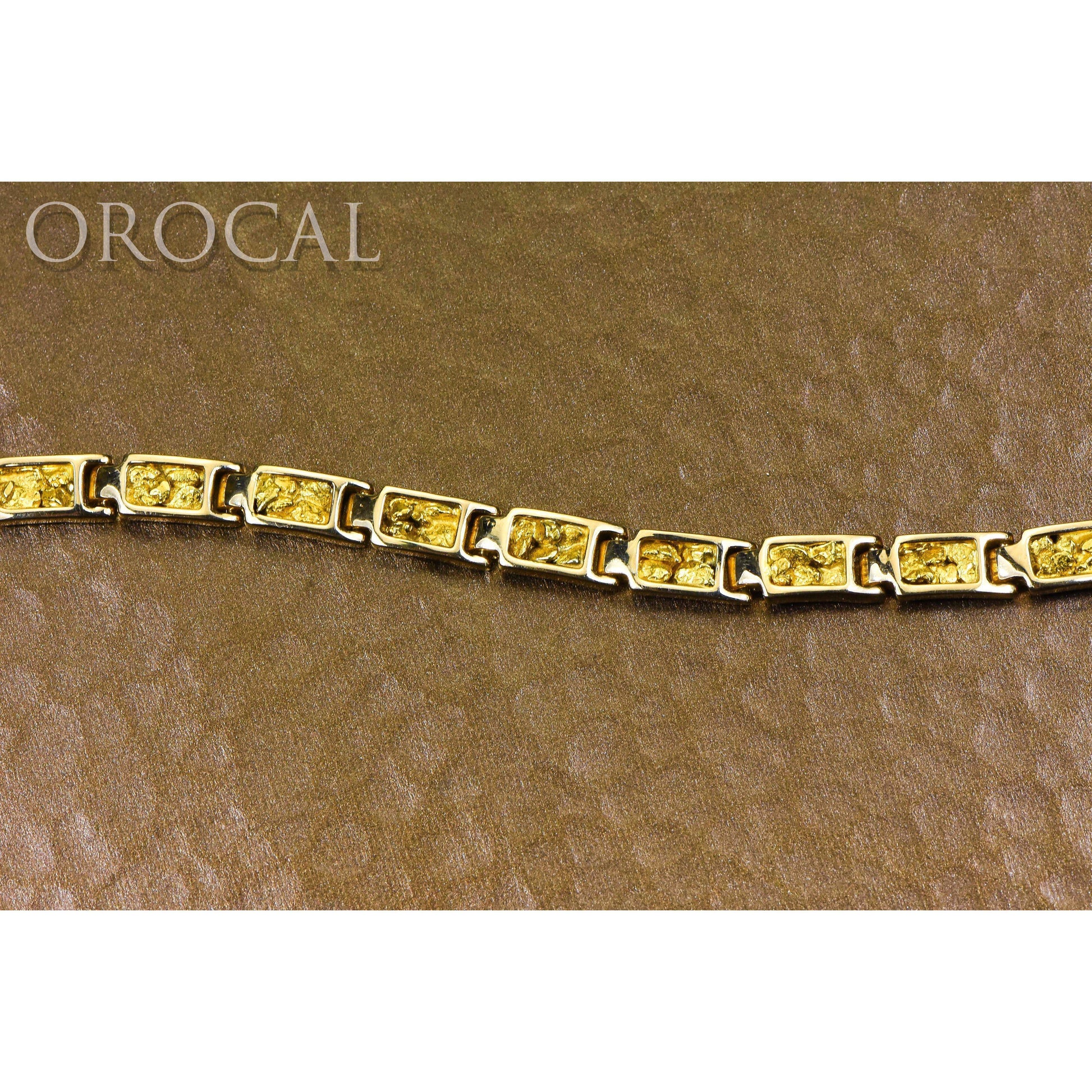 Orocal Gold Nugget Bracelet B6MM14L-Destination Gold Detectors