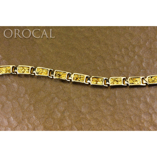Orocal Gold Nugget Bracelet B6MM14L-Destination Gold Detectors