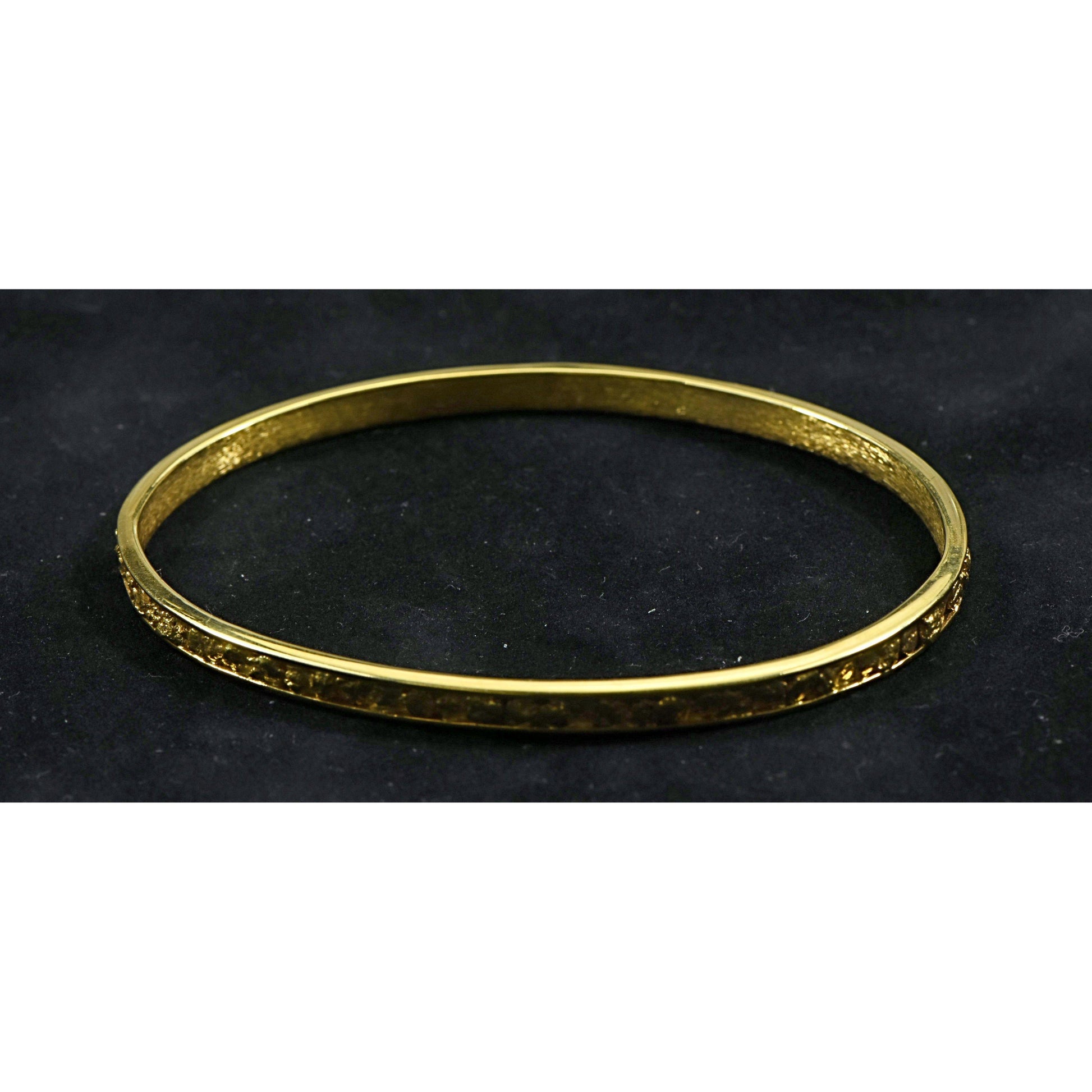 Orocal Gold Nugget Bracelet Bangle Style BB4MM-Destination Gold Detectors