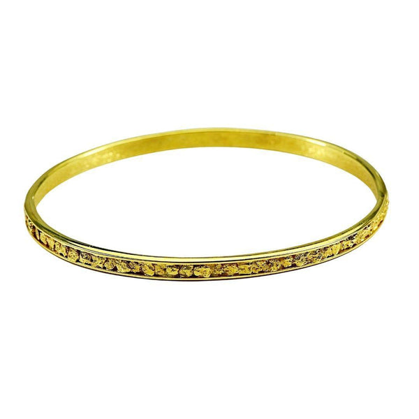 Orocal Gold Nugget Bracelet Bangle Style BB4MM-Destination Gold Detectors