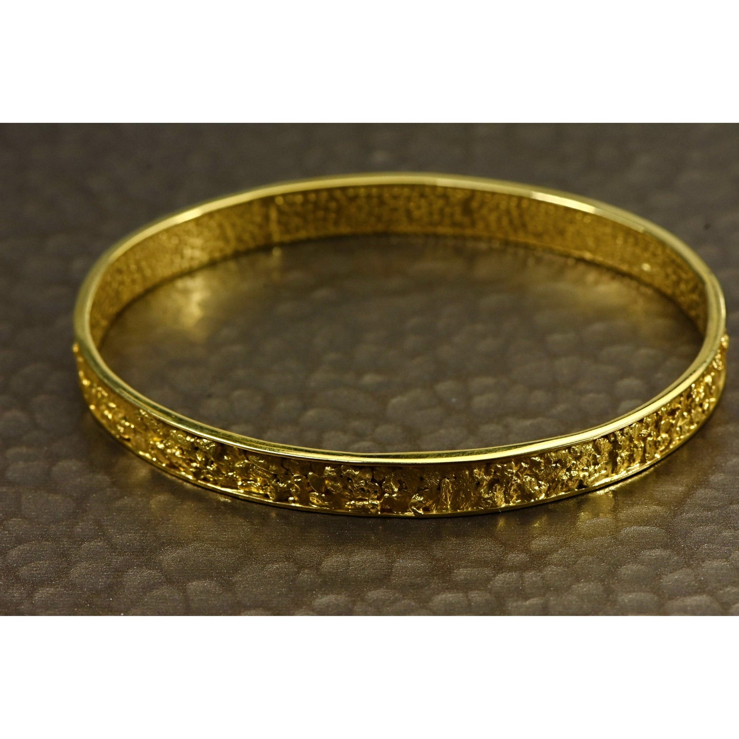 Orocal Gold Nugget Bracelet Bangle Style - BB7MM-Destination Gold Detectors