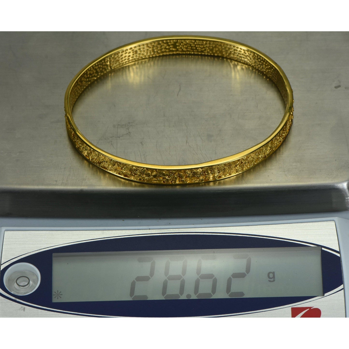 Orocal Gold Nugget Bracelet Bangle Style - BB7MM-Destination Gold Detectors