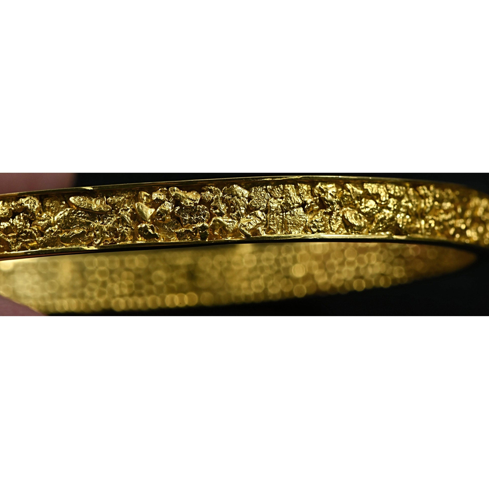 Orocal Gold Nugget Bracelet Bangle Style - BB7MM-Destination Gold Detectors