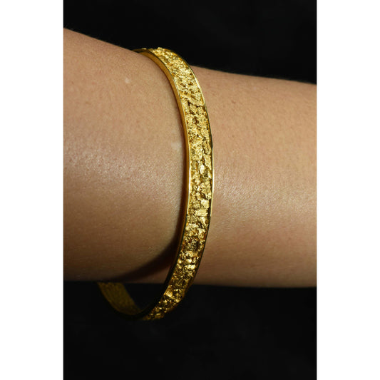Orocal Gold Nugget Bracelet Bangle Style - BB7MM-Destination Gold Detectors