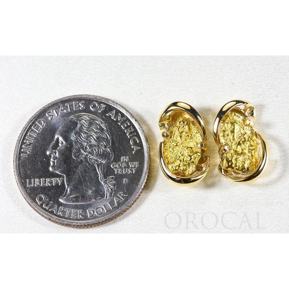 Orocal Gold Nugget Earrings EN784SN-Destination Gold Detectors