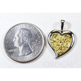 Orocal Gold Nugget Heart Pendant PH12WX-Destination Gold Detectors