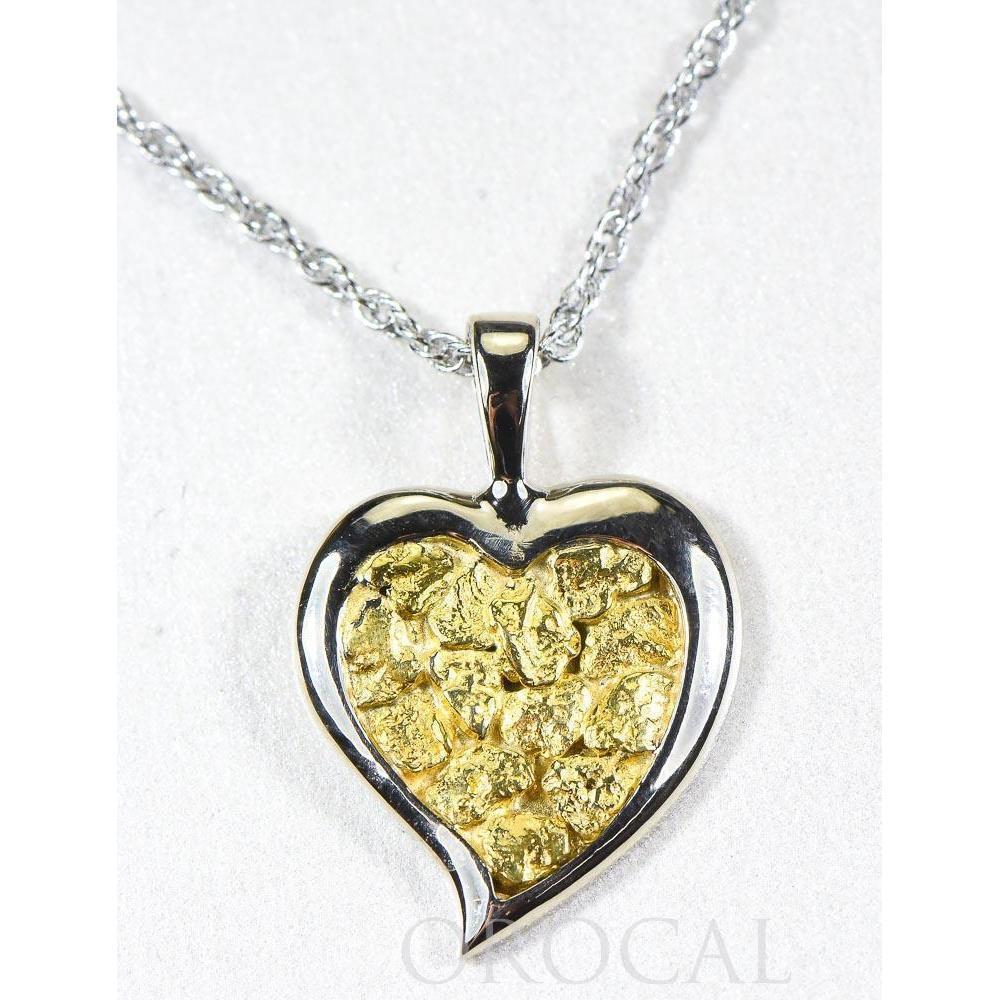 Orocal Gold Nugget Heart Pendant PH12WX-Destination Gold Detectors