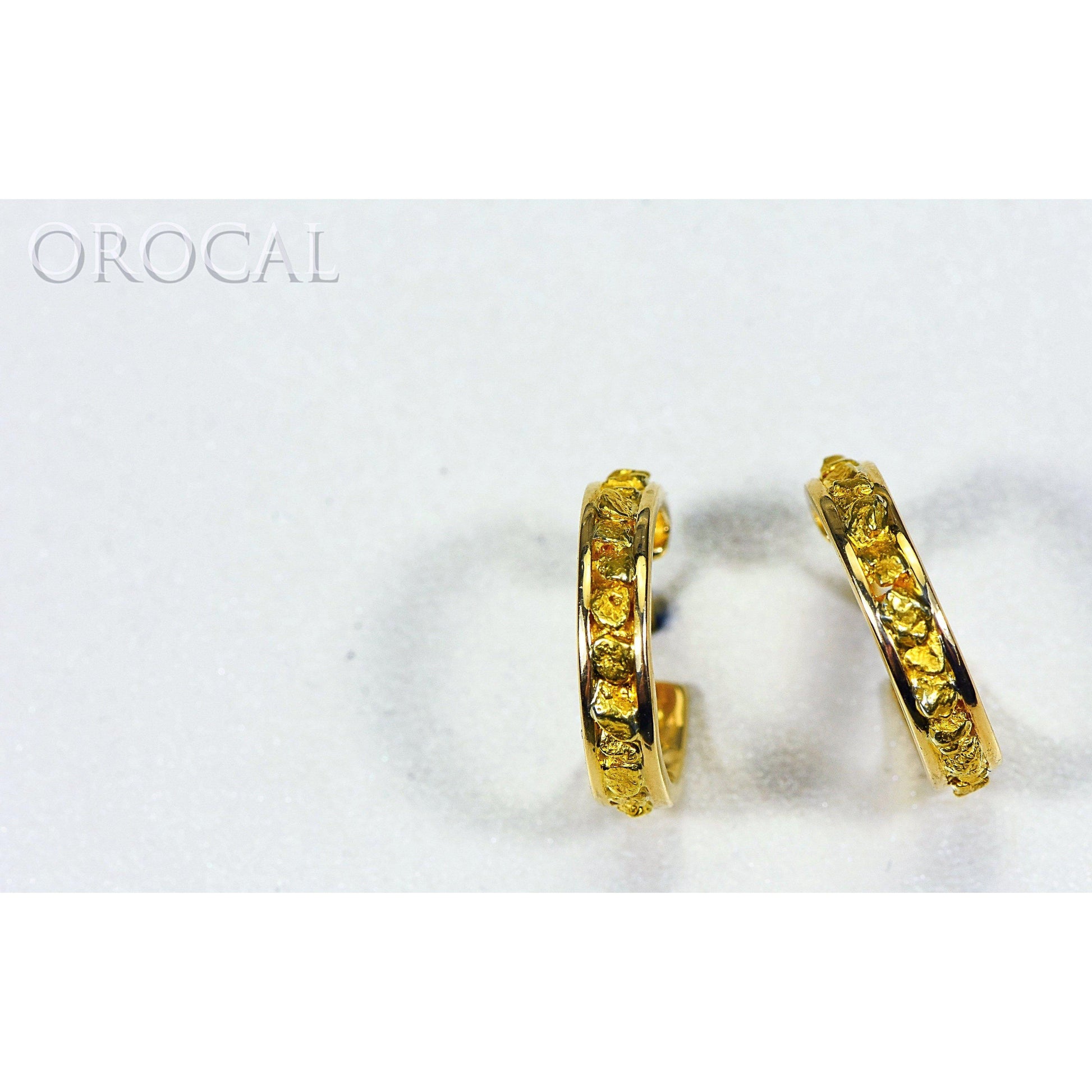 Orocal Gold Nugget Huggie Earrings EH13-Destination Gold Detectors